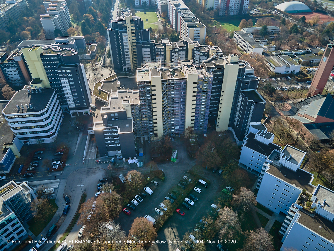 12.11./09.11.2020 - Marx-Zentrum und Umgebung am Karl-Marx-Ring in Neuperlach